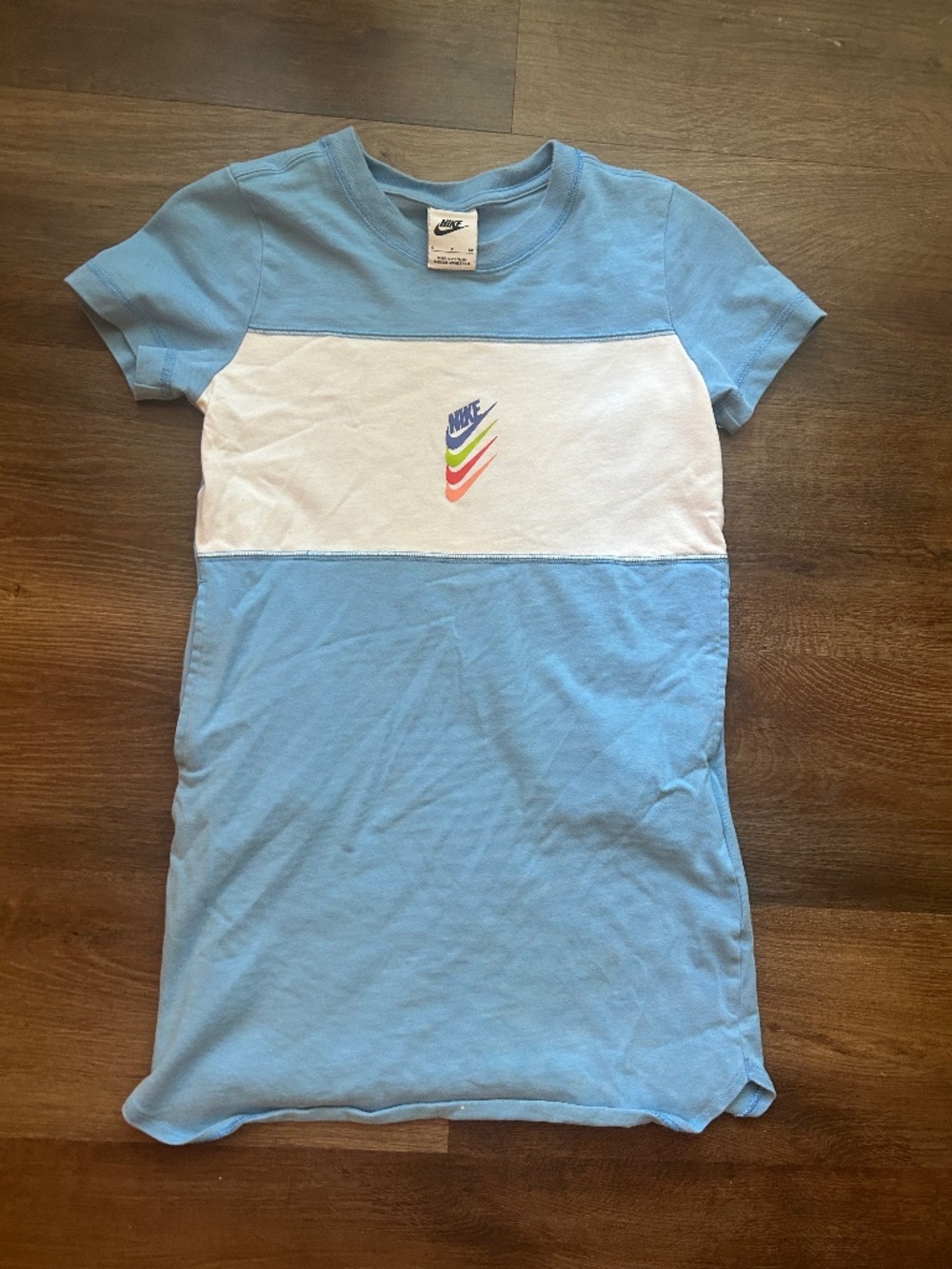 Nike Girls Colorblock T-Shirt Dress Size Small